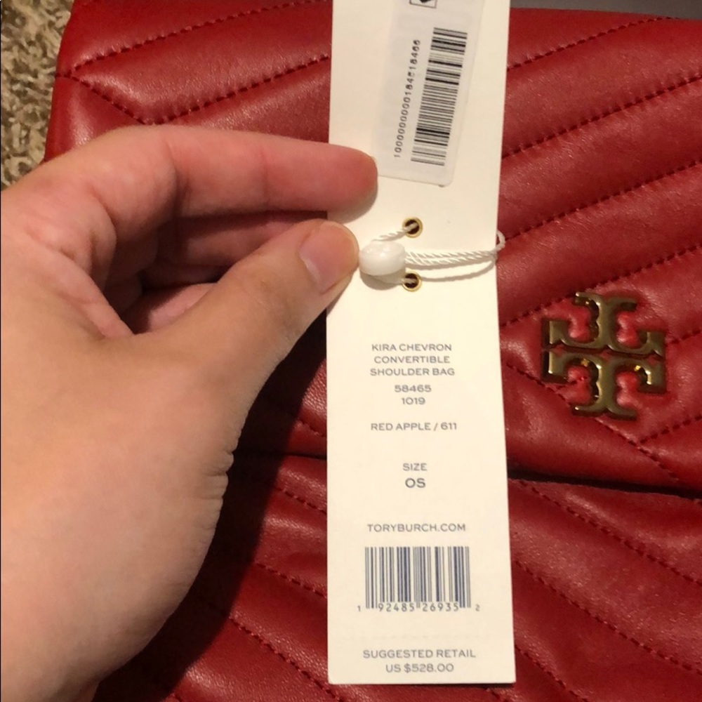TORY BURCH KIRA CHEVRON CONVERTIBLE SHOULDER BAG